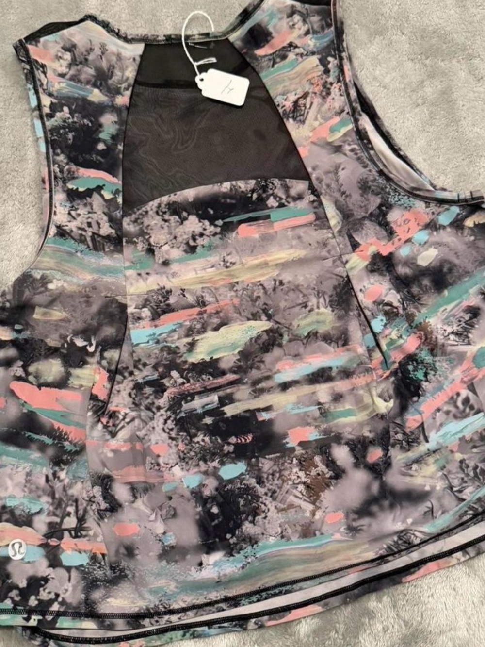 lululemon athletica Multicolor Abstract Print Athletic Tank
